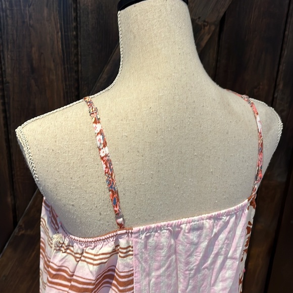 Universal Thread Pink and Red Patchwork Maxi Dress - Picture 9 of 16